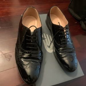 jcrew leather oxfords size 8.5